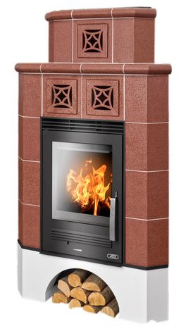 Печь-камин ABX Regina (угловая), коричневый бриллиант в Иванове